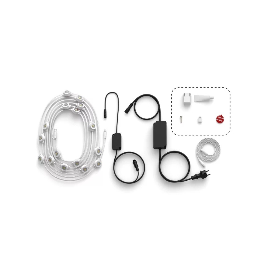 Philips - LED RGBW Stmievateľný vonkajší svetelný reťazec Hue FESTAVIA 32xLED 18m 1000-20000K IP65