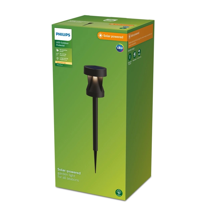 Philips - LED Solárna lampa AVERY LED/1,8W/3,7V 2700K IP44