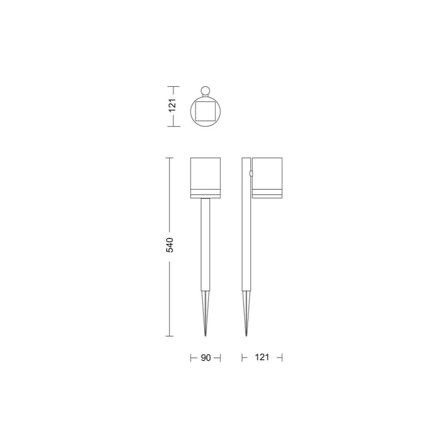 Philips - LED Solárna lampa FYCE LED/1,5W/3,7V 1200 mAh IP44