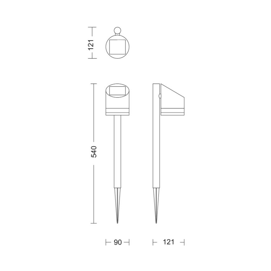 Philips - LED Solárna lampa FYCE LED/1,5W/3,7V 1200 mAh IP44
