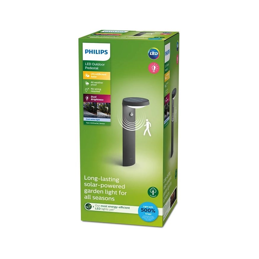 Philips - LED Solárna lampa so senzorom LED/1,2W/4V 1800 mAh 4000K IP44