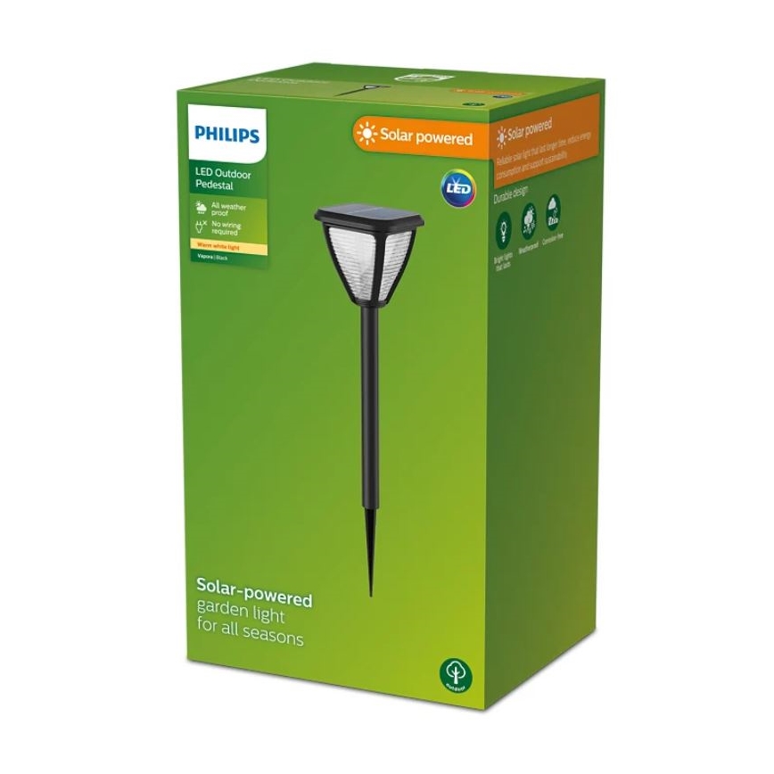 Philips - LED Solárna lampa VAPORA LED/1,5W/3,7V 1500 mAh IP44