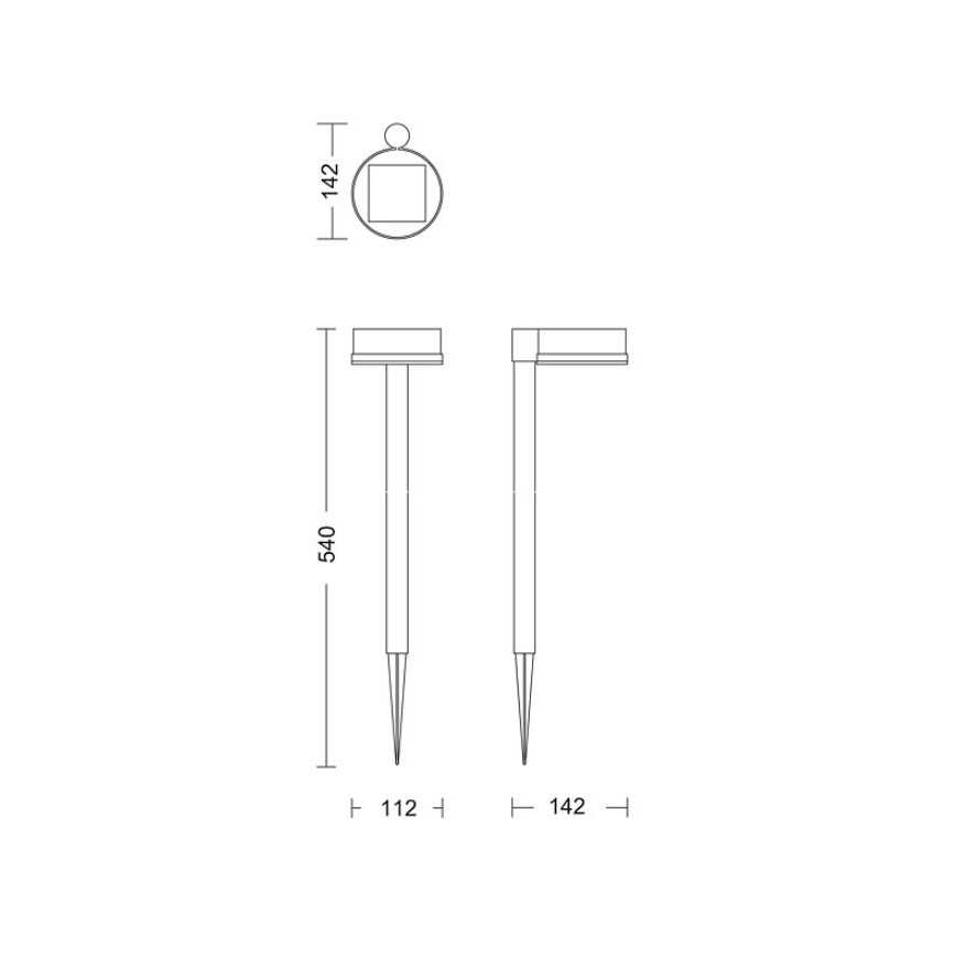 Philips - LED Solárna lampa VYNCE LED/1,5W/3,7V 1500 mAh IP44