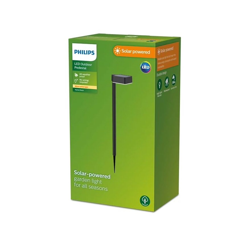 Philips - LED Solárna lampa VYNCE LED/1,5W/3,7V 1500 mAh IP44