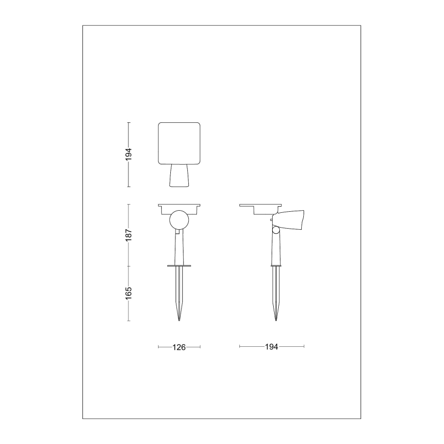 Philips - LED Solárne bodové svietidlo ASHLYN LED/1,4W/3,7V 2700K IP44