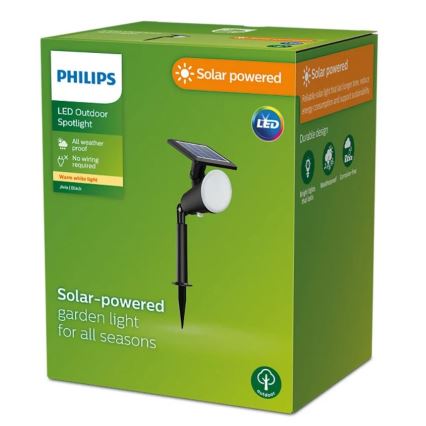 Philips - LED Solárne bodové svietidlo JIVIX LED/1,4W/3,7V IP44