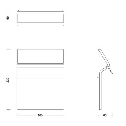 Philips - LED Solárne domové číslo ENKARA LED/0,2W/3,7V IP44