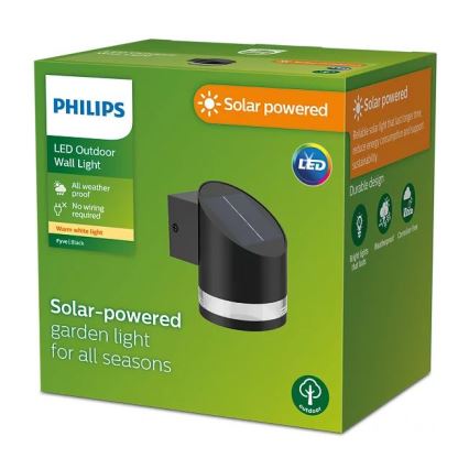 Philips - LED Solárne nástenné svietidlo FYCE LED/1,5W/3,7V 1200 mAh IP44