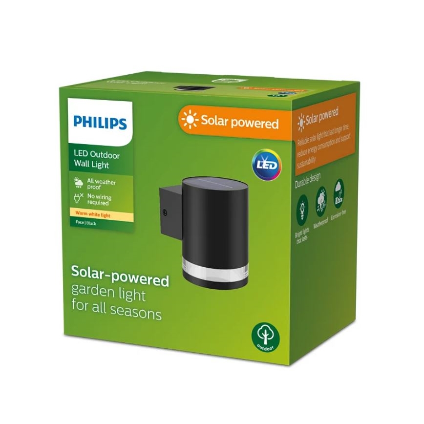 Philips - LED Solárne nástenné svietidlo FYCE LED/1,5W/3,7V IP44