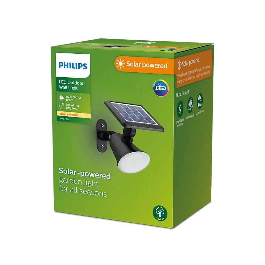 Philips - LED Solárne nástenné svietidlo JIVIX LED/1,4W/3,7V IP44