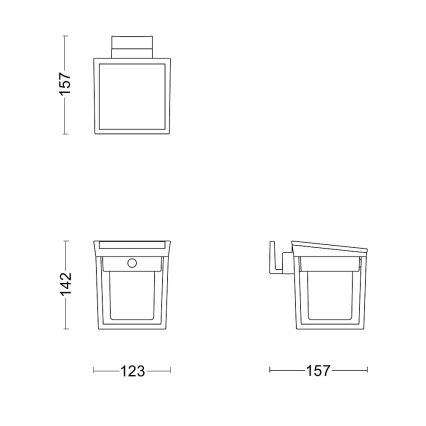 Philips - LED Solárne nástenné svietidlo so senzorom BLAISE LED/1,5W/3,7V 3000K IP44