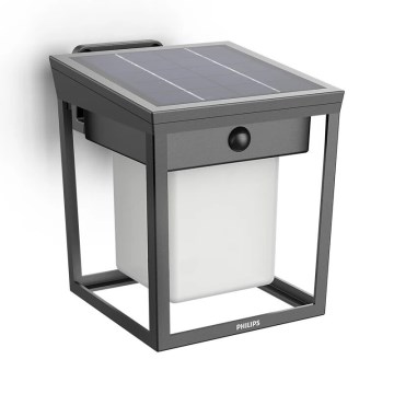 Philips - LED Solárne nástenné svietidlo so senzorom BLAISE LED/1,5W/3,7V 3000K IP44