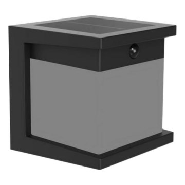 Philips - LED Solárne nástenné svietidlo so senzorom DIARA LED/3,8W/3,7V 800 mAh 2700K IP44 čierna