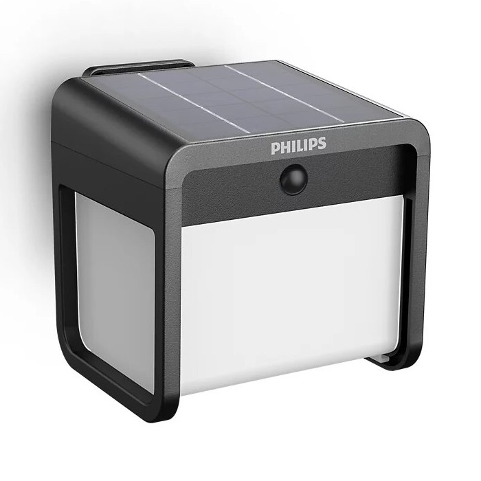 Philips - LED Solárne nástenné svietidlo so senzorom EZRA LED/1,8W/3,7V 2600 mAh 3000K IP44