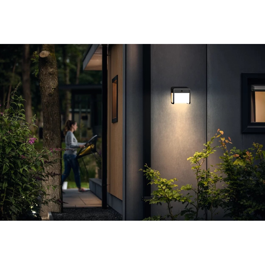 Philips - LED Solárne nástenné svietidlo so senzorom EZRA LED/1,8W/3,7V 2600 mAh 3000K IP44