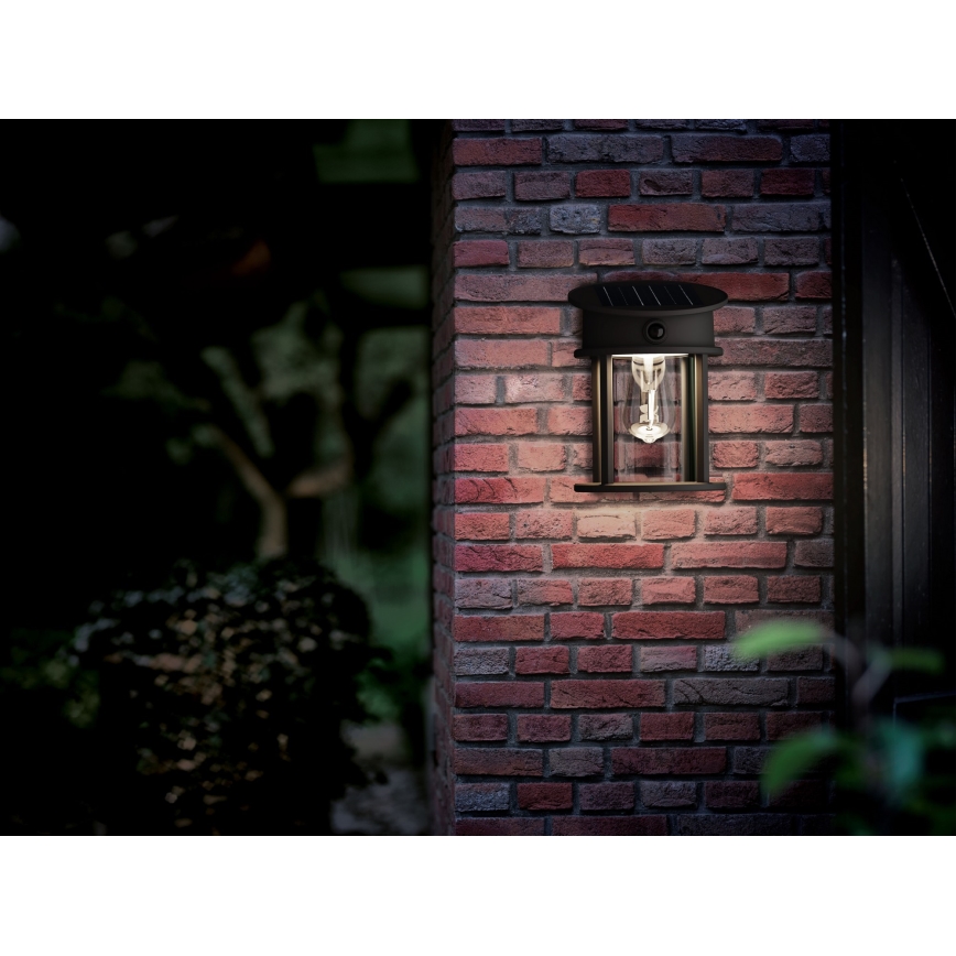 Philips - LED Solárne nástenné svietidlo so senzorom GERI LED/3,2W/3,7V 4000K IP44