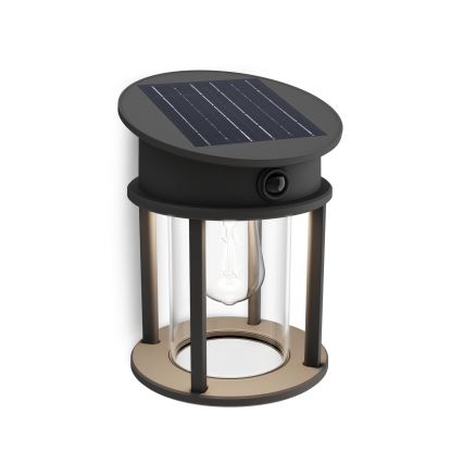 Philips - LED Solárne nástenné svietidlo so senzorom GERI LED/3,2W/3,7V 4000K IP44