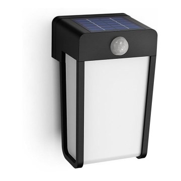 Philips - LED Solárne nástenné svietidlo so senzorom SHROUD LED/2,3W/3,7V 600 mAh IP44