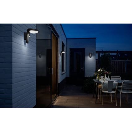Philips - LED Solárne nástenné svietidlo so senzorom LED/1,2W/4V 1800 mAh 3000K IP44