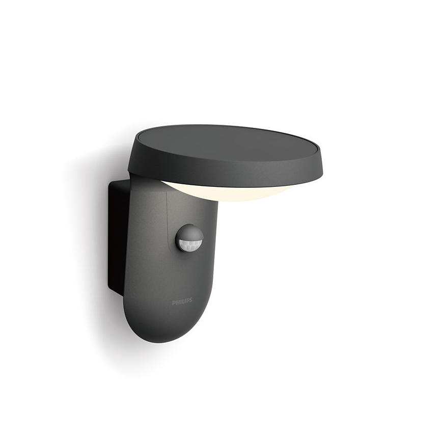 Philips - LED Solárne nástenné svietidlo so senzorom LED/1,2W/4V 1800 mAh 3000K IP44