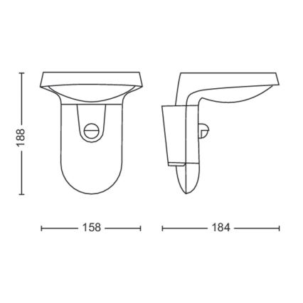 Philips - LED Solárne nástenné svietidlo so senzorom LED/1,2W/4V 4000K IP44