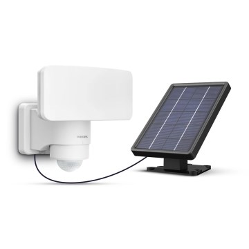Philips - LED Solárne nástenné svietidlo so senzorom TYLUS LED/6W/3,7V 3000K IP44