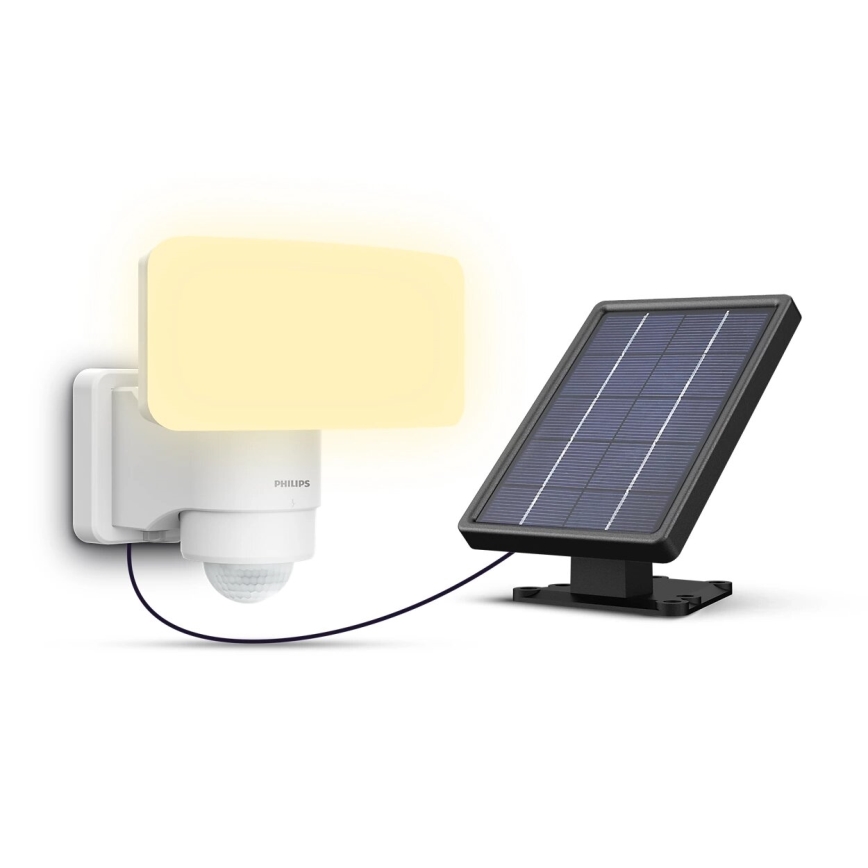 Philips - LED Solárne nástenné svietidlo so senzorom TYLUS LED/6W/3,7V 3000K IP44