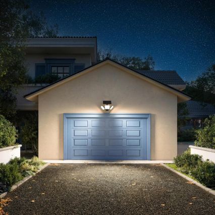 Philips - LED solárne nástenné svietidlo so senzorom ZYREN LED/24,5W/3,7V 2600 mAh 3000K IP65