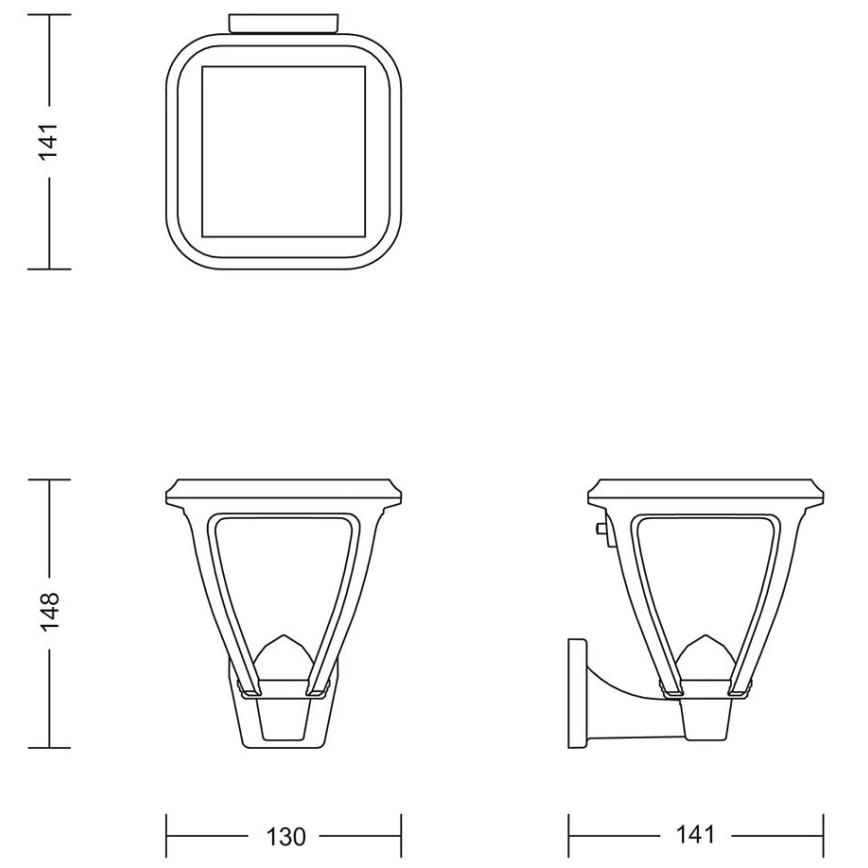Philips - LED Solárne nástenné svietidlo VAPORA LED/1,5W/3,7V 1500 mAh IP44