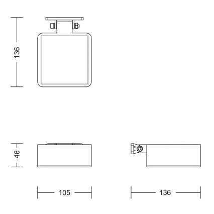 Philips - LED Solárne nástenné svietidlo VYNCE LED/1,5W/3,7V 1500 mAh IP44