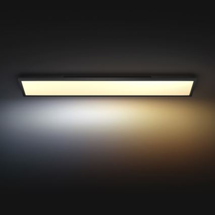 Philips - LED Stmievateľné stropné svietidlo Hue AURELLE LED/39W/230V 2200-6500K 120x30 cm čierna
