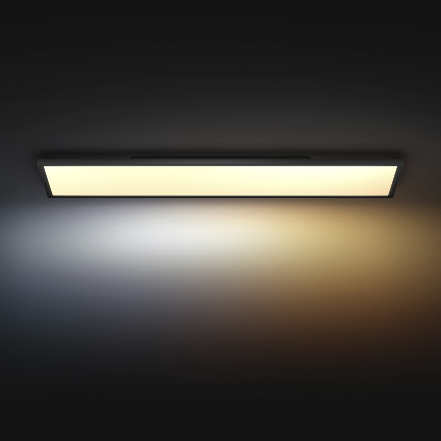 Philips - LED Stmievateľné stropné svietidlo Hue AURELLE LED/39W/230V 2200-6500K 120x30 cm čierna