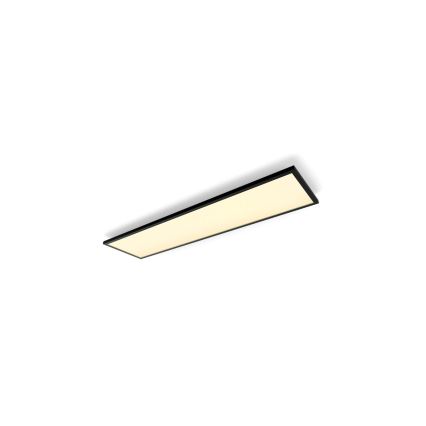 Philips - LED Stmievateľné stropné svietidlo Hue AURELLE LED/39W/230V 2200-6500K 120x30 cm čierna