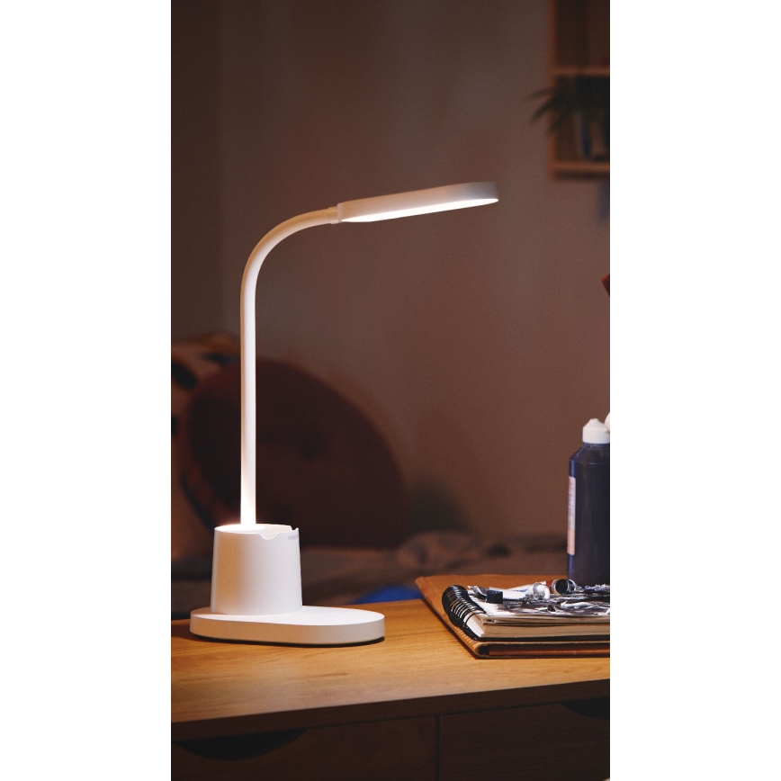 Philips - LED Stmievateľná dotyková stolná lampa BUCKET LED/7W/5V 1800 mAh 3000/4000/5700K CRI 90