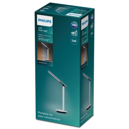 Philips - LED Stmievateľná dotyková stolná lampa ROCK LED/5W/5V 1800 mAh