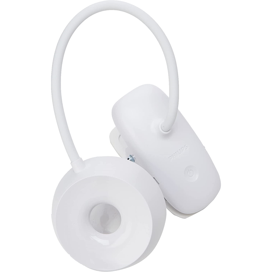 Philips - LED Stmievateľná lampa s klipom DONUTCLIP LED/3W/5V 1200 mAh CRI 90 biela