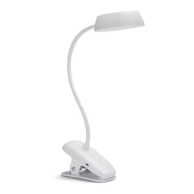 Philips - LED Stmievateľná lampa s klipom DONUTCLIP LED/3W/5V 1200 mAh CRI 90 biela