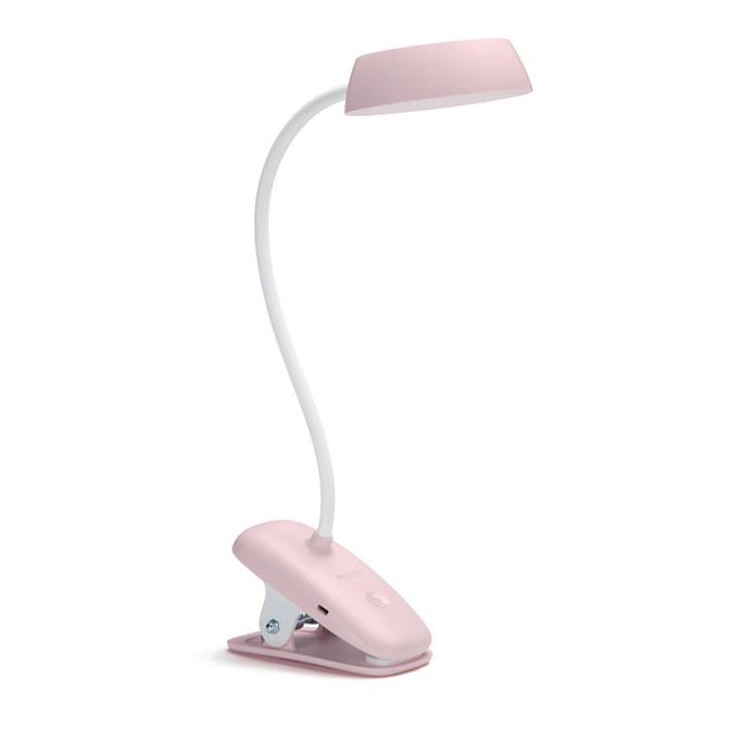 Philips - LED Stmievateľná lampa s klipom DONUTCLIP LED/3W/5V 1200 mAh CRI 90 ružová