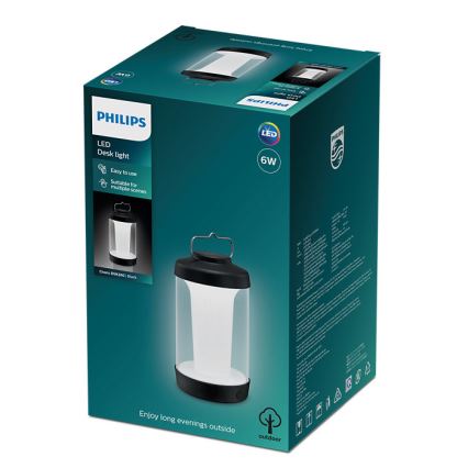 Philips - LED Stmievateľná prenosná lampa CICERO LED/6W/5V 4000 mAh IP54
