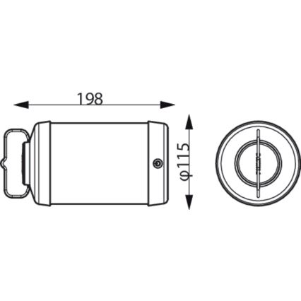 Philips - LED Stmievateľná prenosná lampa CICERO LED/6W/5V 4000 mAh IP54