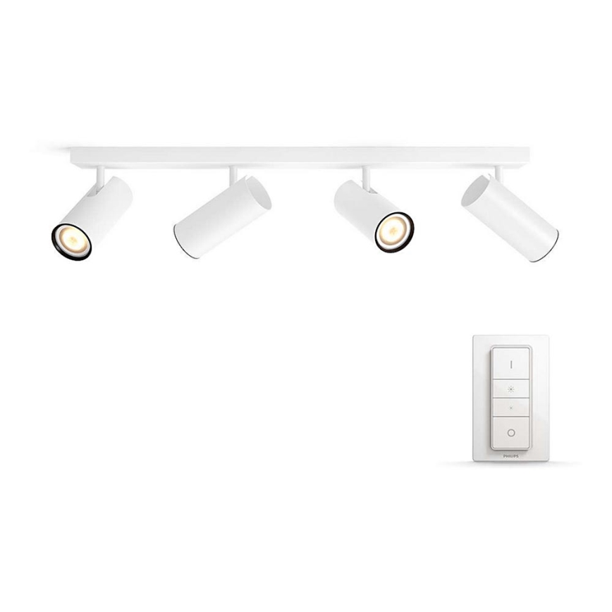 Philips - LED Stmievateľné bodové svietidlo Hue BURATTO 4xGU10/5,5W