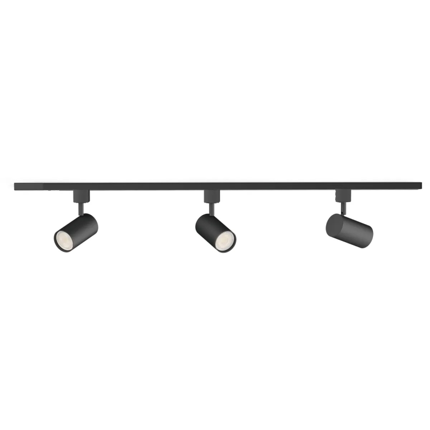Philips - LED stmievateľné bodové svietidlo do lištového systému EASYLINK 3xGU10/6,2W/230V 2200-2700K 1m čierna