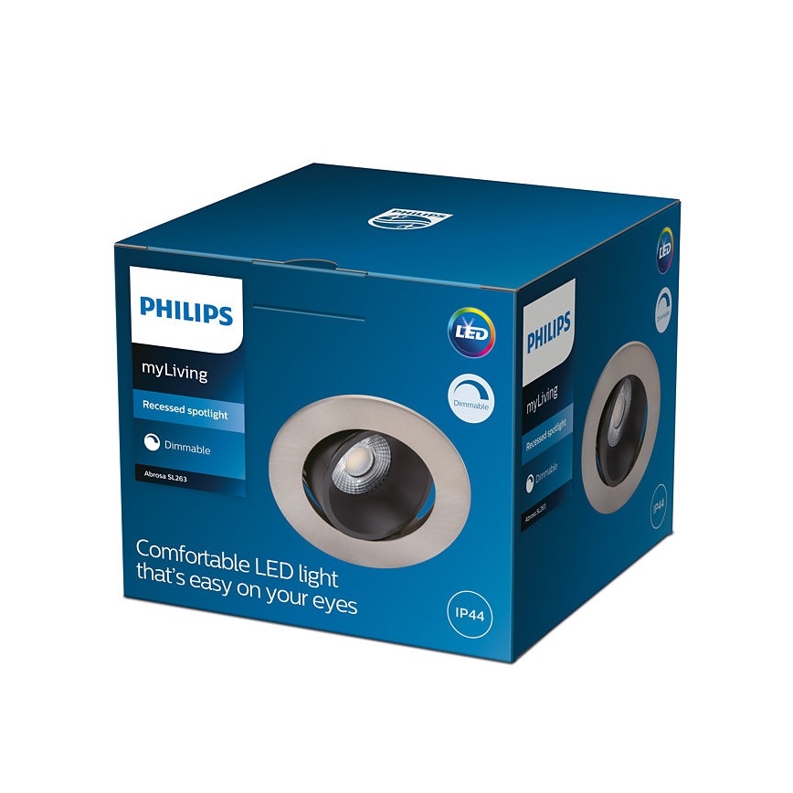 Philips - LED Stmievateľné kúpeľňové svietidlo ABROSA 1xLED/9W/230V IP44