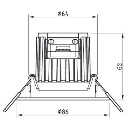 Philips - LED Stmievateľné kúpeľňové svietidlo ABROSA 1xLED/9W/230V IP44