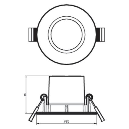 Philips - LED Stmievateľné kúpeľňové svietidlo DIVE 1xLED/5,5W/230V IP65