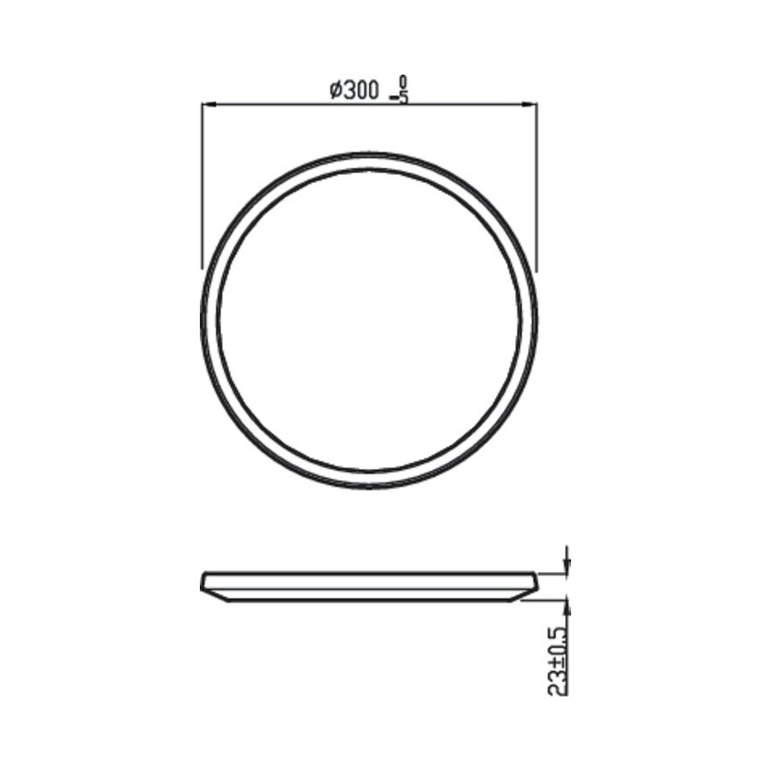 Philips - LED Stmievateľné kúpeľňové stropné svietidlo SCENE SWITCH LED/18W/230V IP44 2700K