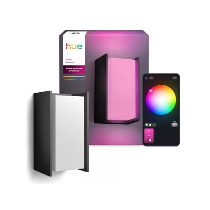 Philips - stmievateľné LED vonkajšie nástenné svietidlo Hue TURACO White And Color Ambiance 1xE27/8,1W/230V 1000-20000K
