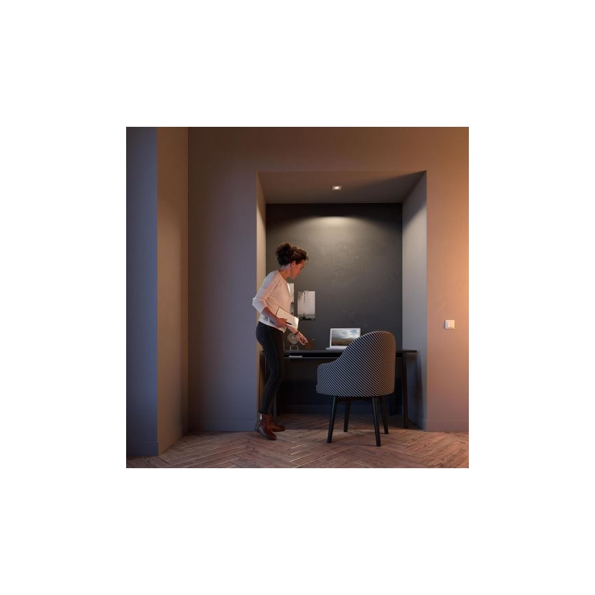 Philips 50391/31/P0 - LED Stmievateľné podhľadové svietidlo SHELLBARK Warm Glow 1xLED/4,5W/230V 2200-2700K