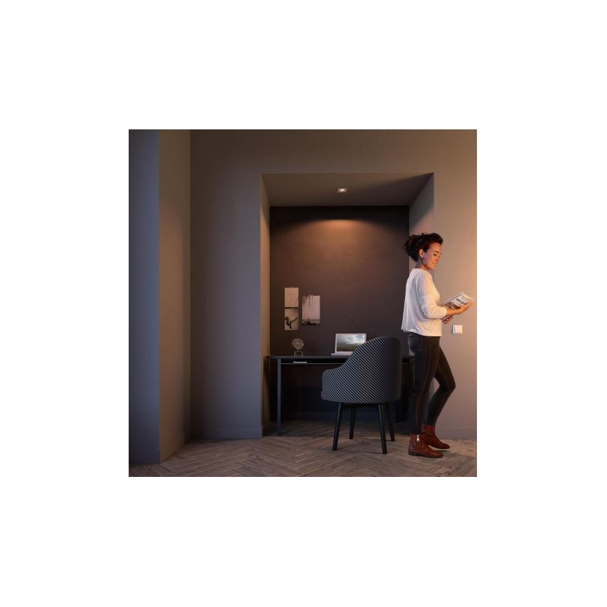 Philips 50391/31/P0 - LED Stmievateľné podhľadové svietidlo SHELLBARK Warm Glow 1xLED/4,5W/230V 2200-2700K