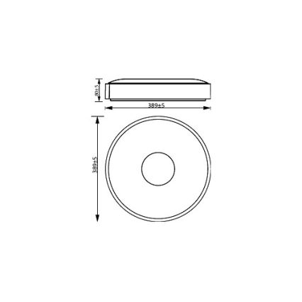 Philips - LED Stmievateľné stropné svietidlo COINER SCENE SWITCH LED/24W/230V 2700K biela